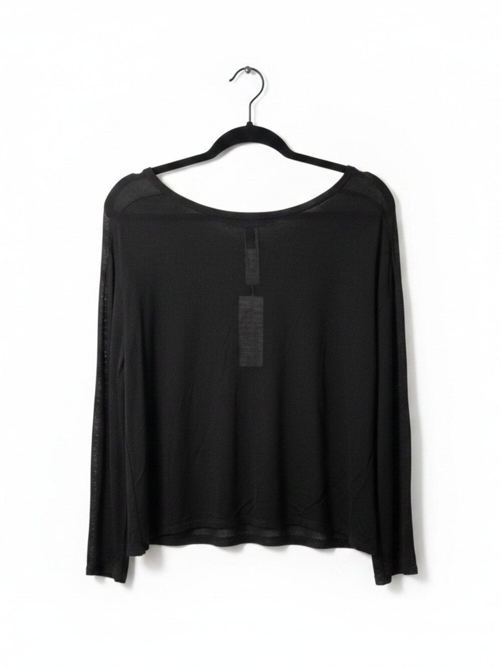 Eileen Fisher Bateau Neck Seamless Sleek Tencel Knit Top Medium Bell Sleeves NWT - Picture 2 of 6